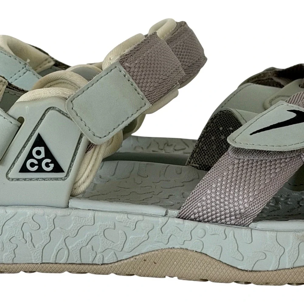 Nike ACG Air Deschutz Sandals Cream Black DC9093-200 Size Women's 8 Men's 6